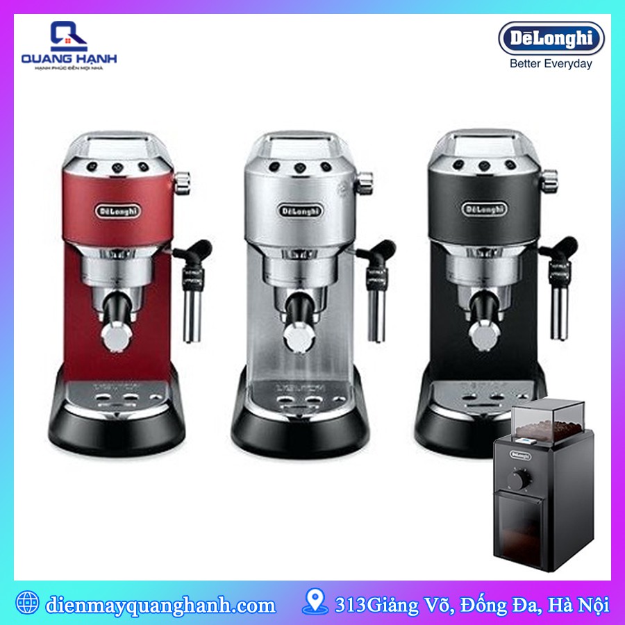 Combo Máy pha cà phê Delonghi EC685 + máy xay cà phê KG79