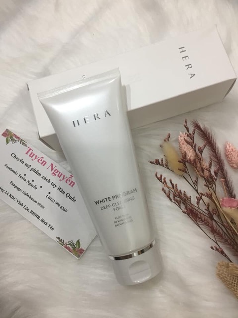 Sữa rửa mặt HERA White Program Deep Cleansing Foam 50ml