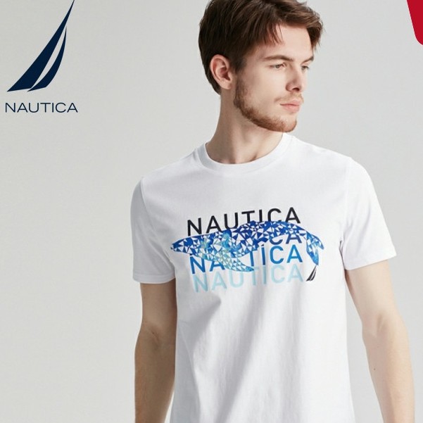 Áo Thun Nam Ngắn Tay Cổ Tròn In Chữ NAUTICA/Nudica. 22 Thời Trang 99755