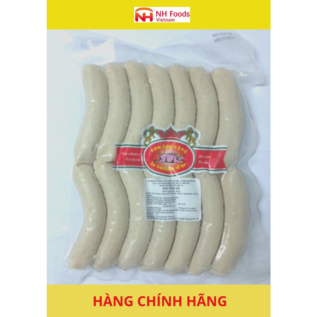 Xúc xích Chipo gà Con Heo Vàng 500g