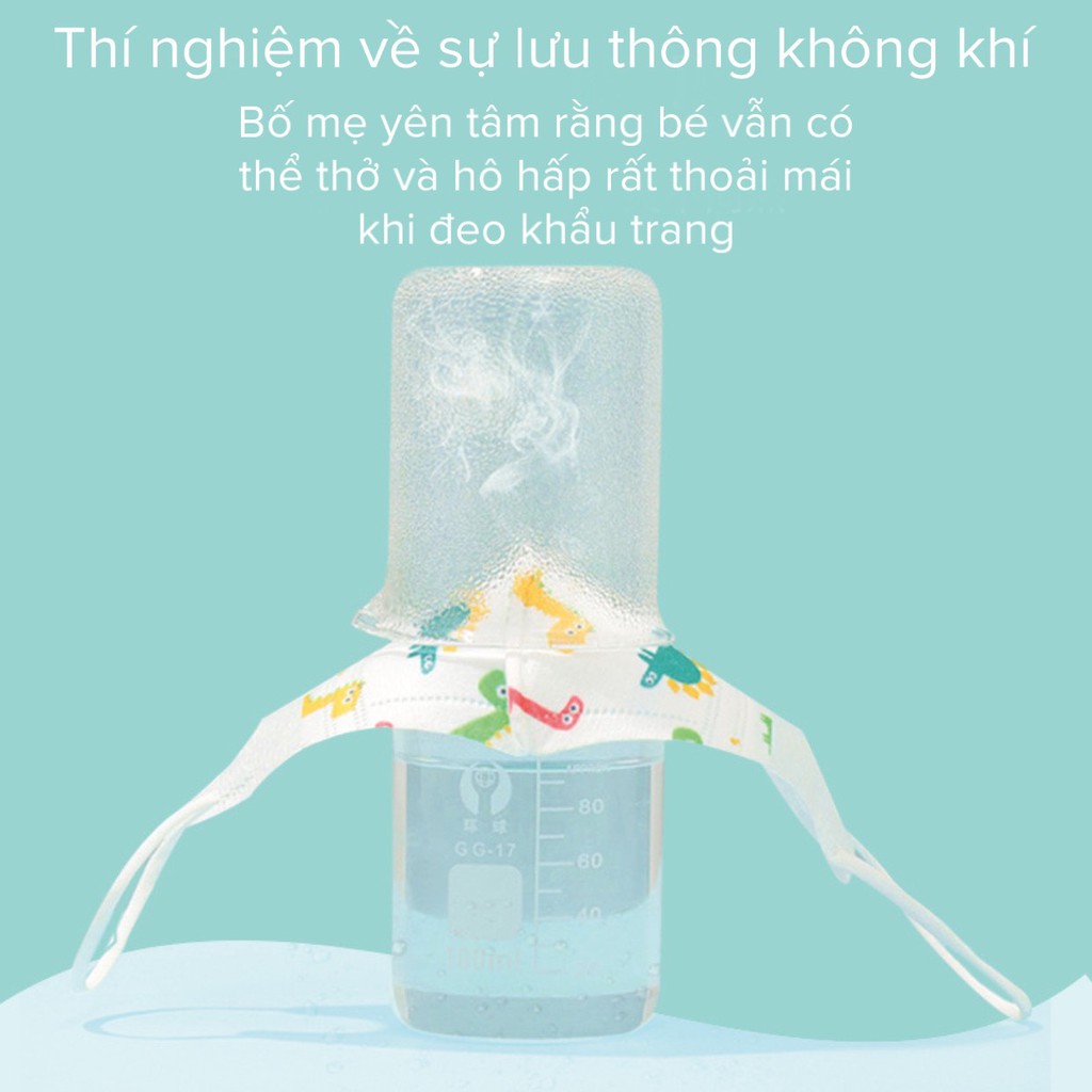 Khẩu trang KF94 cho bé - 3 lớp kháng khuẩn - Lọc sạch bụi mịn PM 2.5 | BigBuy360 - bigbuy360.vn