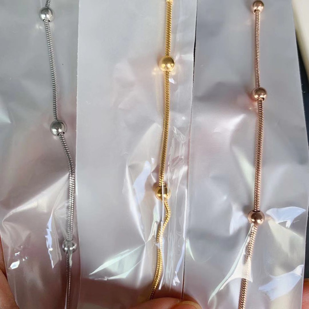 [Mã FAMAYFA giảm 10K đơn 50K] Lắc Chân Thép Titan Mạ Vàng Hồng 18k Đính Hạt Có Thể Điều Chỉnh | BigBuy360 - bigbuy360.vn