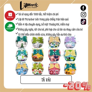 Tã Vải Tái Sử Dụng Chống Tràn Có Thể Điều Chỉnh Mọi Kích Cỡ Limart