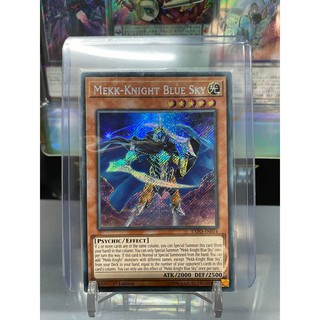 [ Dưa Hấu Yugioh ] Lá bài thẻ bài Mekk-Knight Blue Sky - Secret Rare - Tặng bọc bài nhựa bảo quản