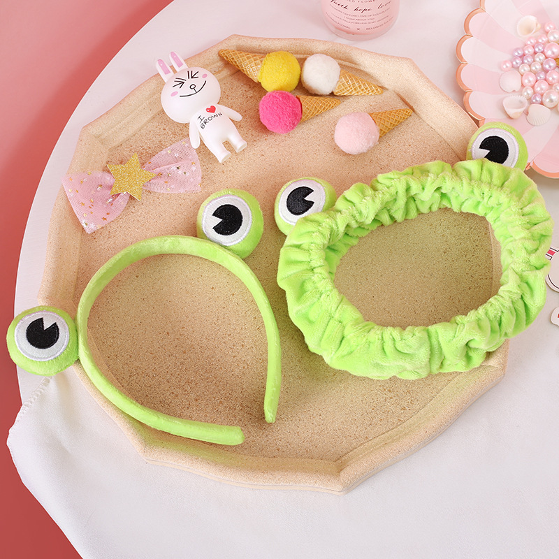 Băng đô họa tiết chú ếch hoạt hình phong cách Hàn Quốc dễ thương