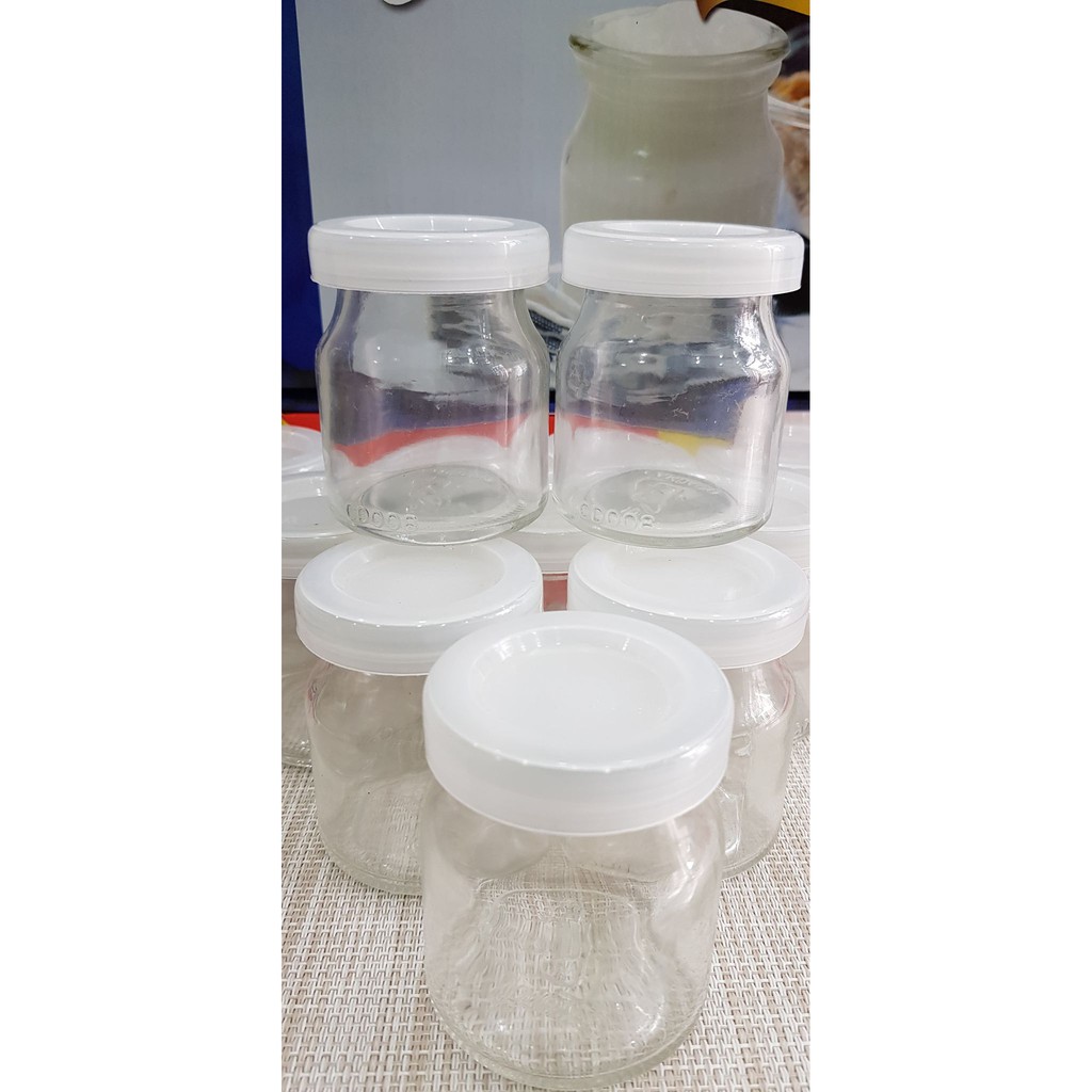 Hũ làm sữa chua thủy tinh Bộ 12 cái | BigBuy360 - bigbuy360.vn