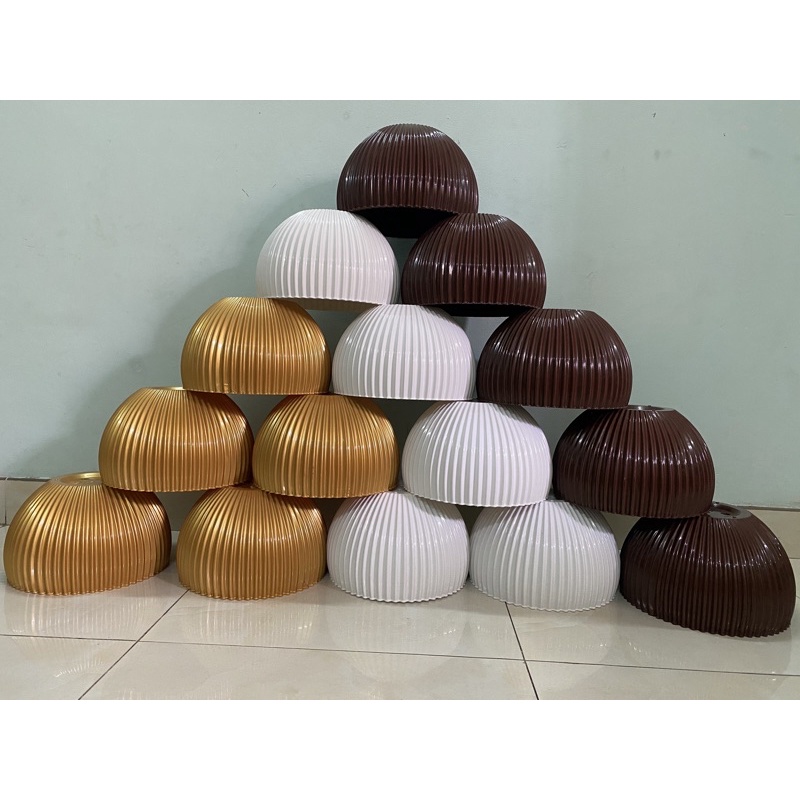 Chậu gân sọc để bàn 16x10cm