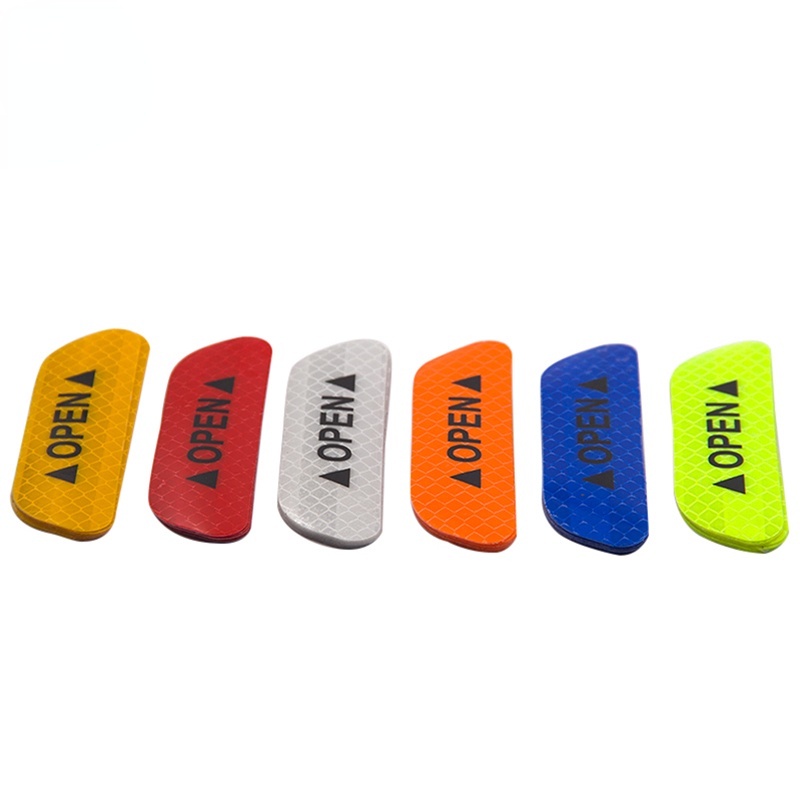 Set 4 Miếng Dán Phản Quang Cảnh Báo Mở Cửa An Toàn Thông Dụng Cho Xe Hơi/Xe Máy