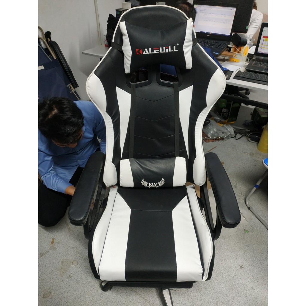 Ghế game bọc da [Ảnh thật] ngả lưng gác chân bản cao cấp, ghế gaming xoay có massage lưng | BigBuy360 - bigbuy360.vn