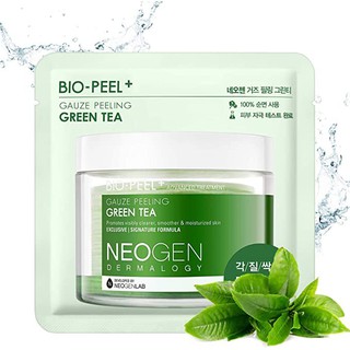 [Freeship] Bông tẩy da chết NEOGEN BIO-PEEL GAUZE PEELING GREEN TEA 2.48 oz / 76ml 8 miếng