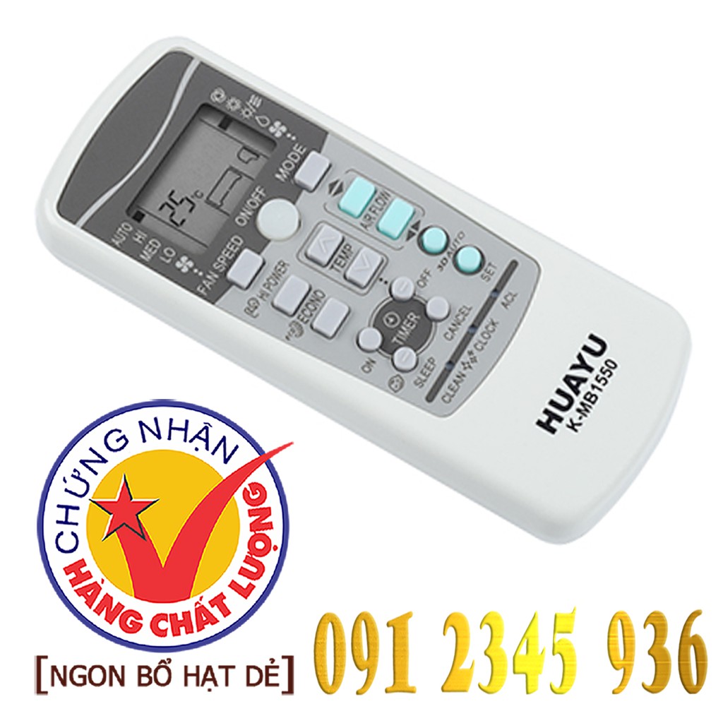 Remote Điều khiển Điều hòa Máy lạnh MITSUBISHI iHandy &quot;ĐA NĂNG&quot; + &quot;HÀNG ĐẸP&quot;. (Mẫu số 12)