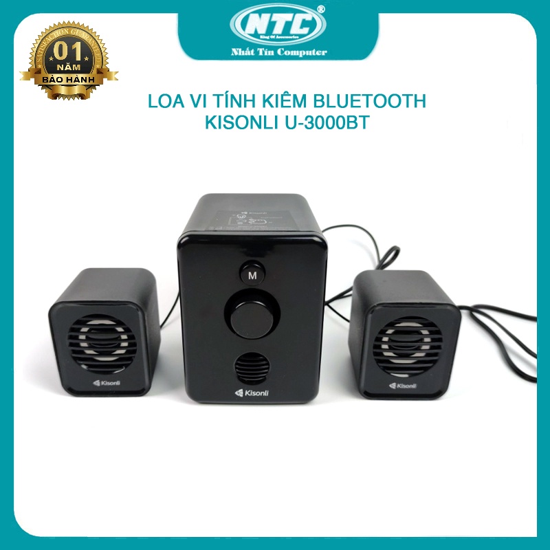 Loa vi tính 2.1 Kisonli U-3000BT hỗ trợ kết không dây bluetooth (nhiều màu) Nhất Tín Computer