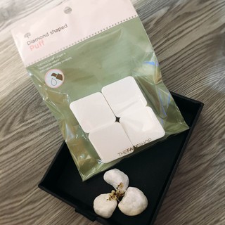 Bông mút Tán Kem Nền Diamond Shaped Puff 4 miếng