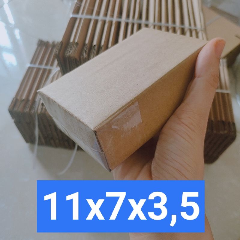 Hộp carton gói hàng size 11x7x3,5 cm