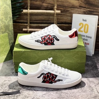 Giày Gucci rắn thêu, Giày thể thao GG 3 vạch Gucci Rắn thêu mẫu mới hàng cao cấp cực chất
