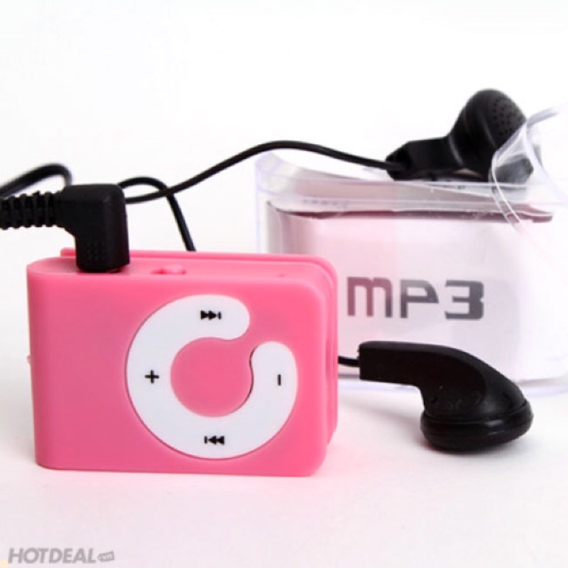 Máy nghe nhạc Mp3 mini bỏ túi dùng thẻ nhớ, chữ C, mặt gương soi, nhièu màu