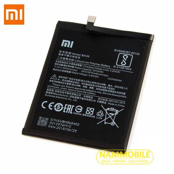 Pin Xiaomi Mi 6X, Mi A2 BN36 3010mAh Zin + Tặng Keo Dán Pin + FreeShip