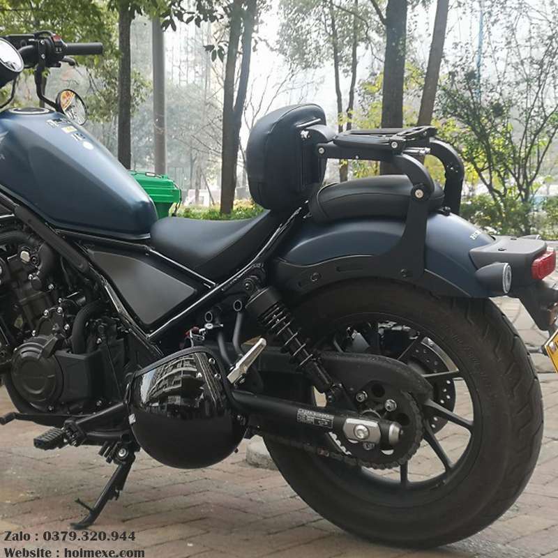 Baga Kèm Tựa Lưng Honda Rebel 300-500 Gập Thái Lan