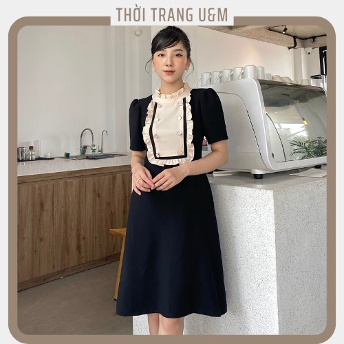 Đầm Cổ Bèo Thiết Kế Điệu Đà Cho Bạn Gái Đủ Size 40kg-80kg | BigBuy360 - bigbuy360.vn