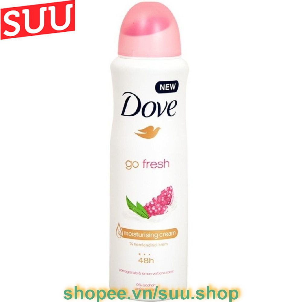 Xịt Khử Mùi Nữ 150Ml Dove Go Fresh Go Fresh Lựu, suu.shop Cam Kết 100% Chính Hãng. | BigBuy360 - bigbuy360.vn