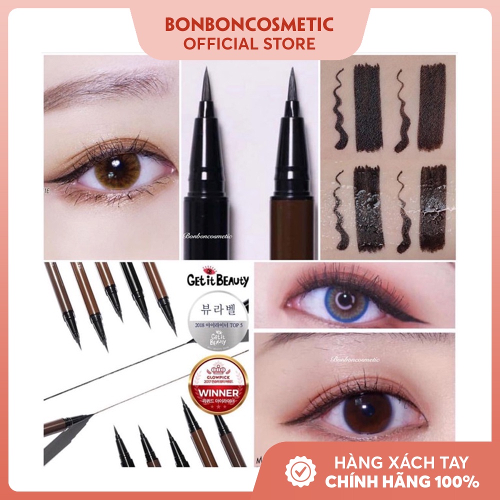 Bút kẻ mắt nước siêu mảnh (0,12mm) Merzy Another Me The First Pen Eyeliner