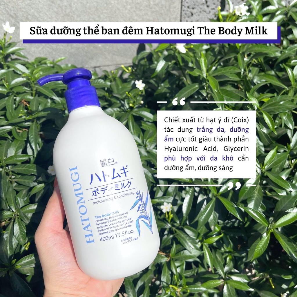 Sữa Dưỡng Thể Trắng Da Hatomugi Body Milk