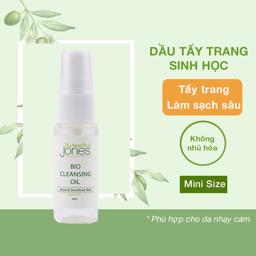 Sample Dầu tẩy trang sinh học da mụn nhạy cảm từ Squalane The Beauty of Jones