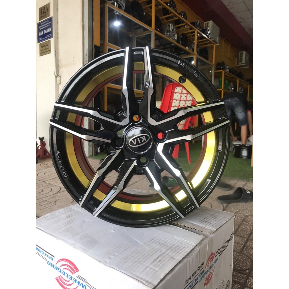 Kia Soluto độ Lazang Vành Đúc 14 inch nan xoắn thể thao