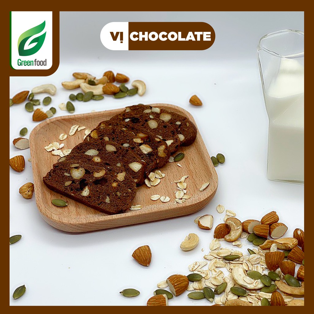 Biscotti nguyên cám 5 vị - Bánh ăn kiêng dành cho người giảm cân. GreenFood | BigBuy360 - bigbuy360.vn