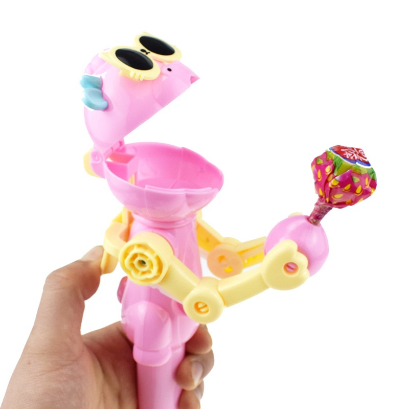Giá đỡ kẹo mút hình robot thiết kế sáng tạo cho bé