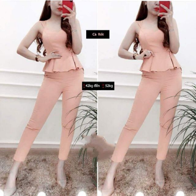 Set bộ Peplum 4 dây