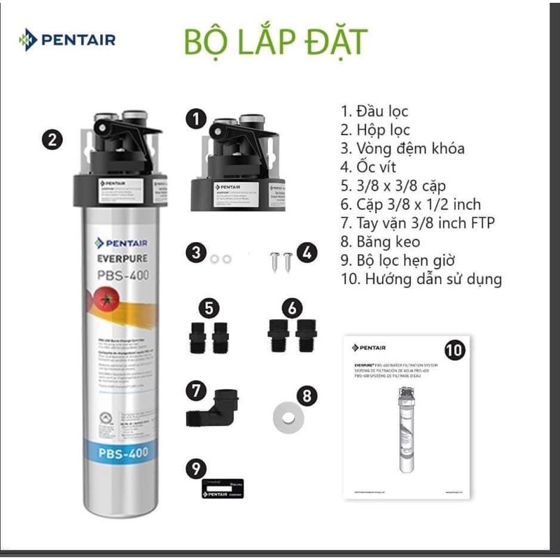 Máy lọc nước công nghệ Nano của Mỹ hiệu PENTAIR