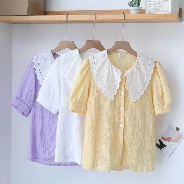 Áo bánh bèo có cổ