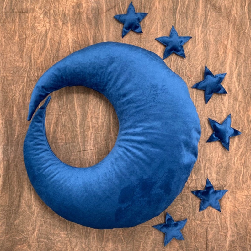 Bộ Gối Ngủ Hình Trăng Sao Dùng Làm Phụ Kiện Chụp Ảnh Cho Bé Sơ Sinh