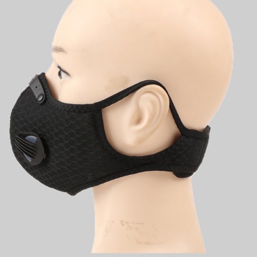 Khẩu trang cao cấp bộ lọc than hoạt tính kết hợp 2 van thở thiết kế thời trang | BigBuy360 - bigbuy360.vn
