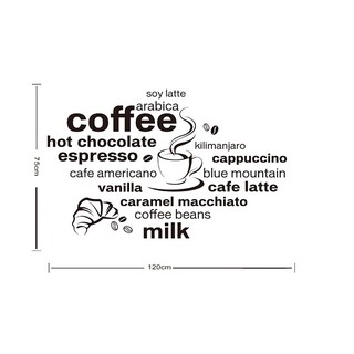 decal chữ coffee