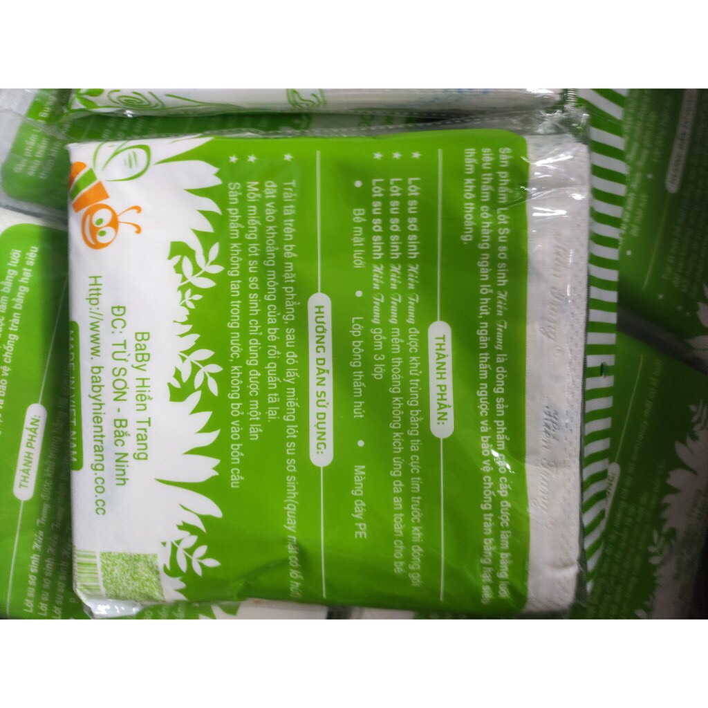 Miếng lót xu sơ sinh Hiền Trang, giấy lót xu trắng cao cấp