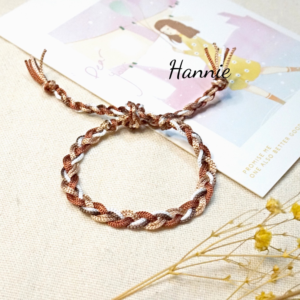 Vòng chỉ tình bạn màu nâu - Vòng đeo nam nữ chống thấm nước waterproof - Friendship Bracelet handmade