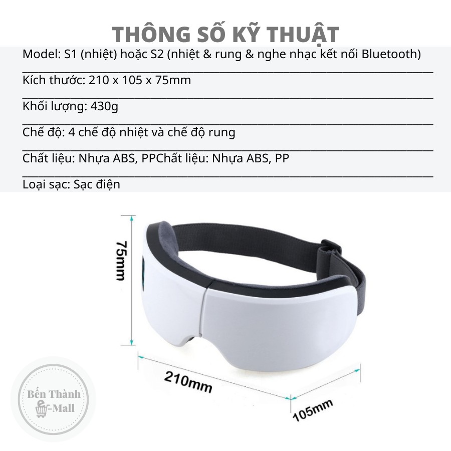 [✈️ [Freeship] MÁY MASSAGE MẮT SMART EYE S1 &amp; S2 [Giảm mỏi &amp; thâm quầng mắt hiệu quả]