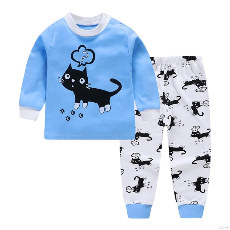 Bộ Đồ Ngủ Pijama 2 Món Cho Bé Từ 0-6 Tuổi