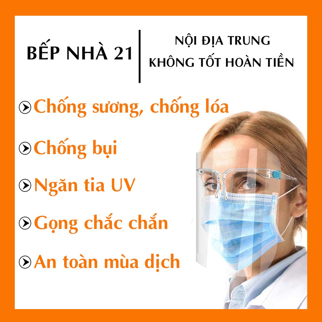 [HÀNG LOẠI 1] - Kính Chắn Giọt Bắn, Kính Y Tế, Kính Chống Dịch, Ngăn Bụi, Tia UV, UB, Vi Khuẩn - GD396