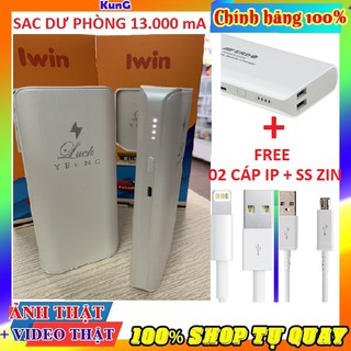 SẠC DỰ PHÒNG CAO CẤP 13K [TẶNG 2 CÁP SẠC IP + SS ZIN] Chất Lượng Vượt Trội - Uy Tín ✔ 7 Ngày Đổi Trả Lỗi 1 Đổi 1