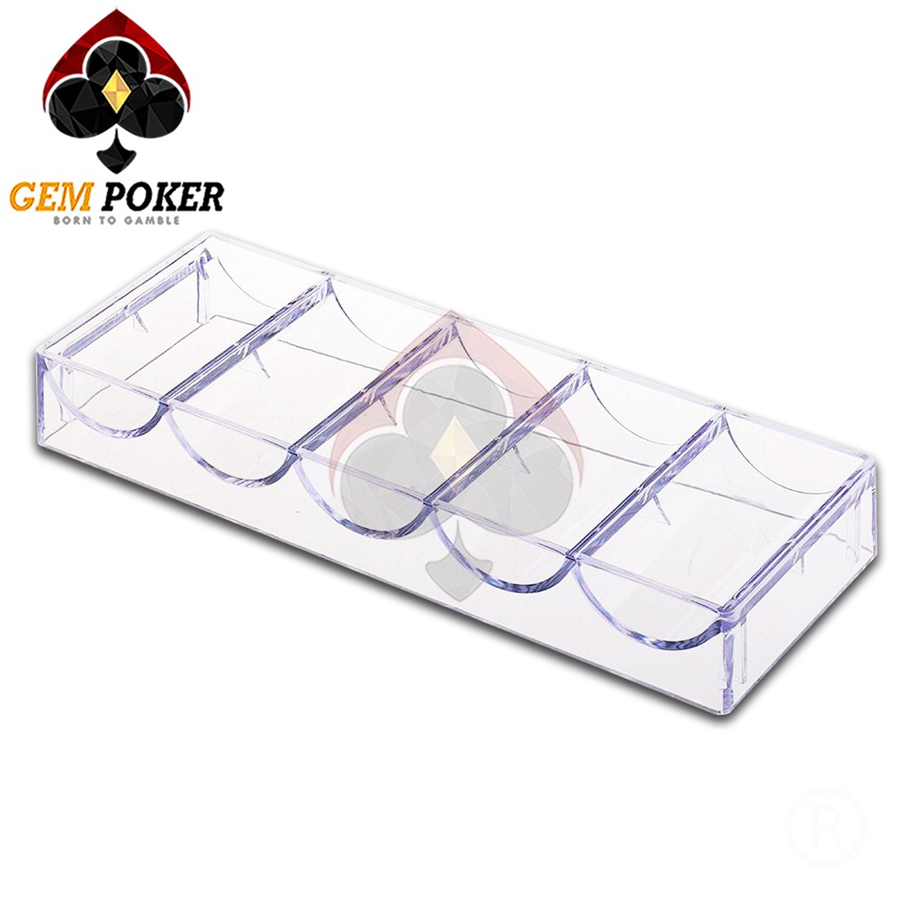 KHAY 100 CHIP POKER ACRYLIC (KHÔNG KÈM CHIP)