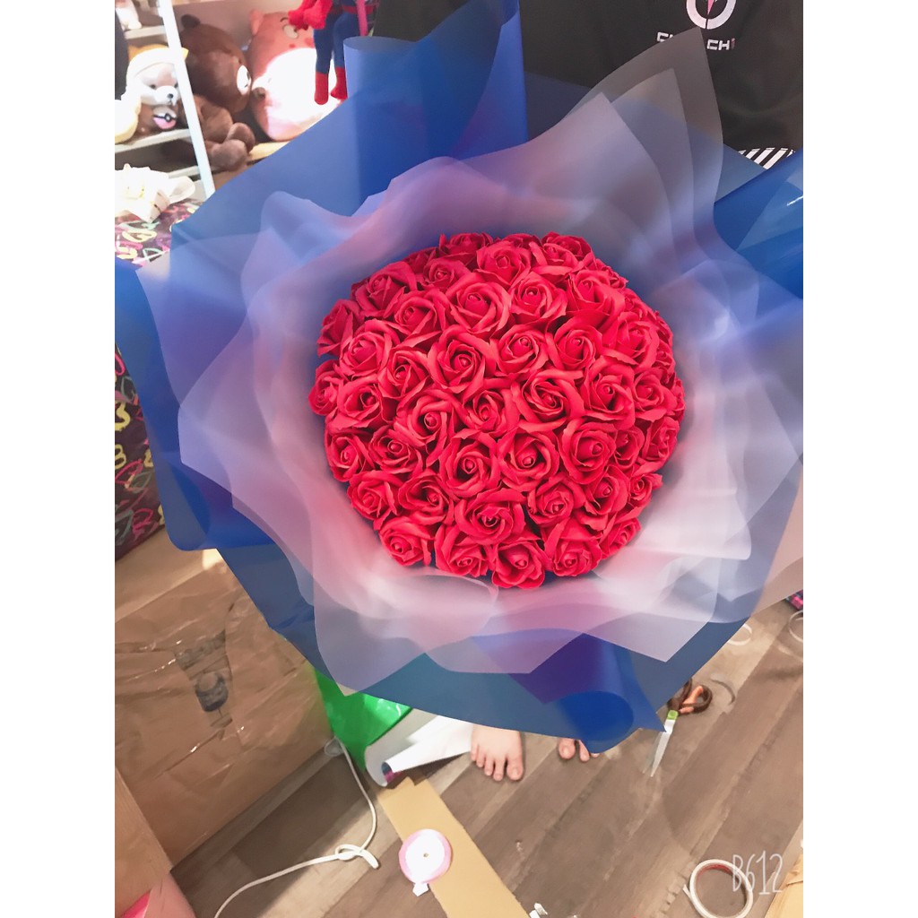 Bó Hoa Hồng Đỏ nồng thắm 50 bông