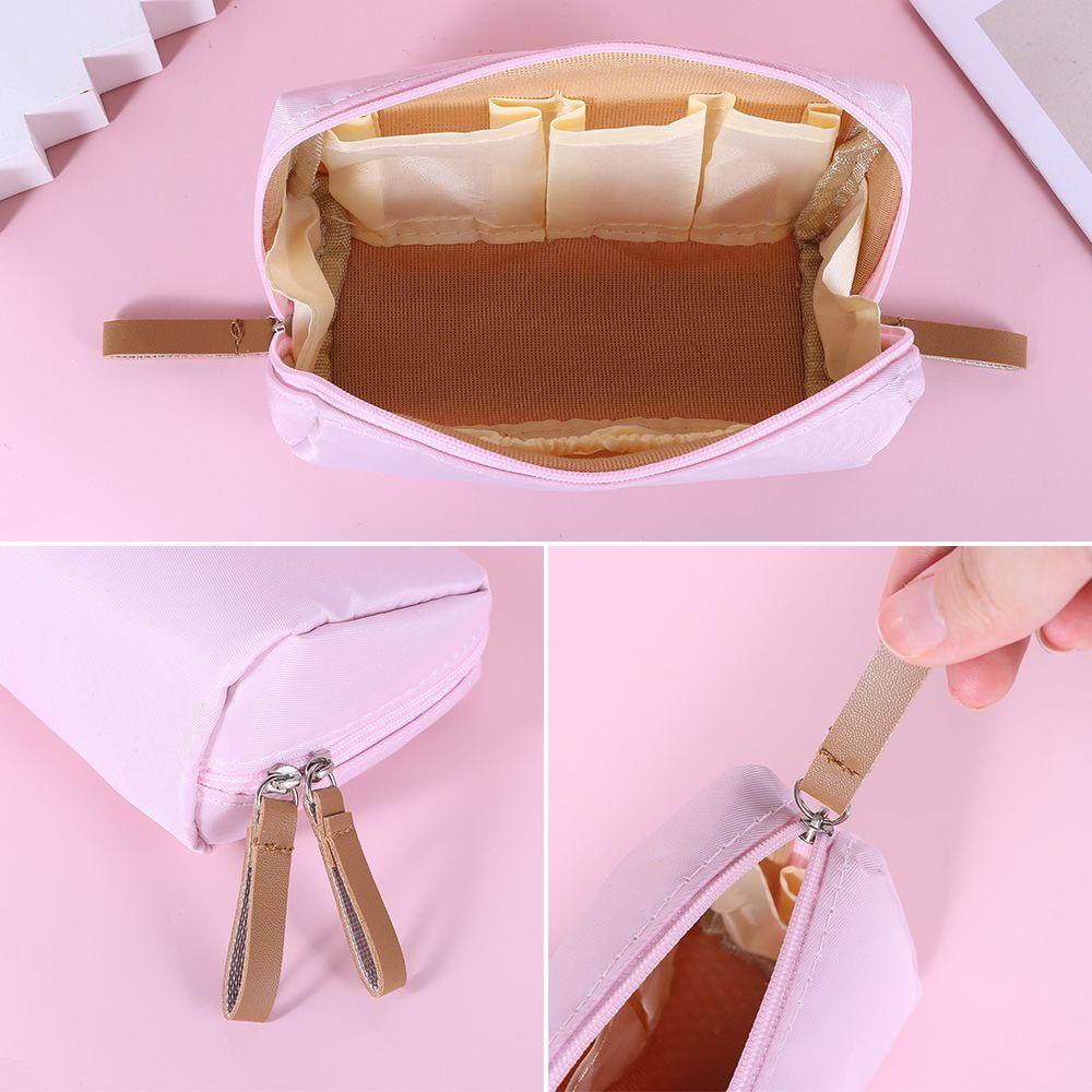 ☆Yola☆ Túi Đựng Mỹ Phẩm/Đồ Trang Điểm Chống Thấm Nước Có Khóa Kéo Tiện Dụng