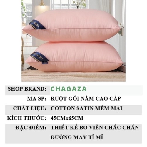 Ruột gối nằm Pillow cao cấp - ruột gối hơi nhập khẩu kích thước 45x65 cm