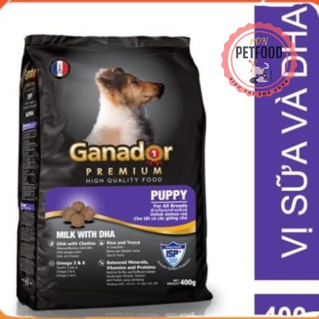 Thức Ăn Hạt Khô Ganador Cho Chó Con, Chó Lớn 400g