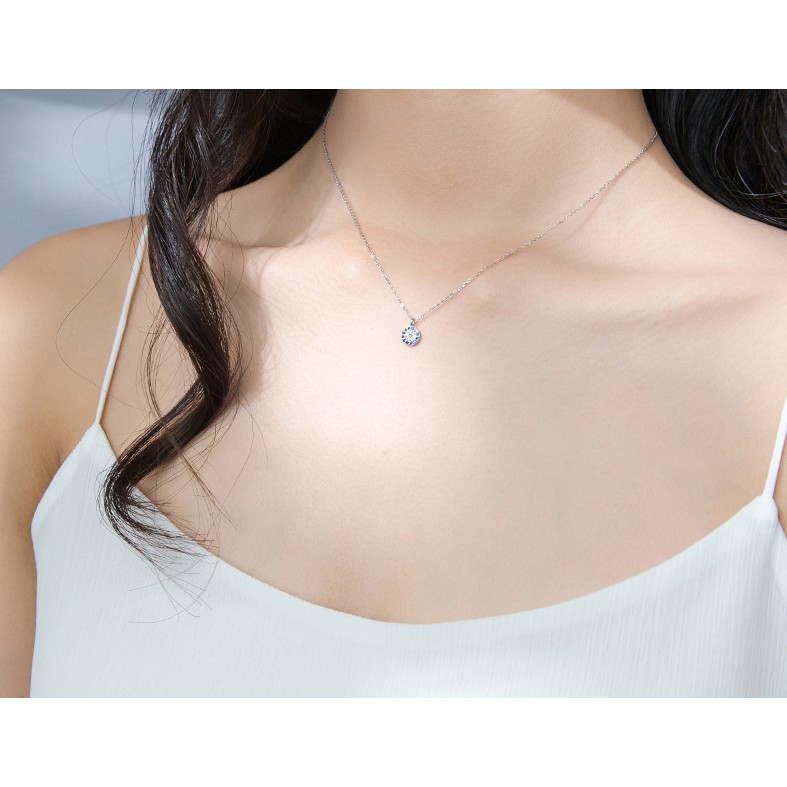 [D01] Dây chuyền bạc 925 mặt Hình Mắt quỷ Thổ Nhĩ Kỳ