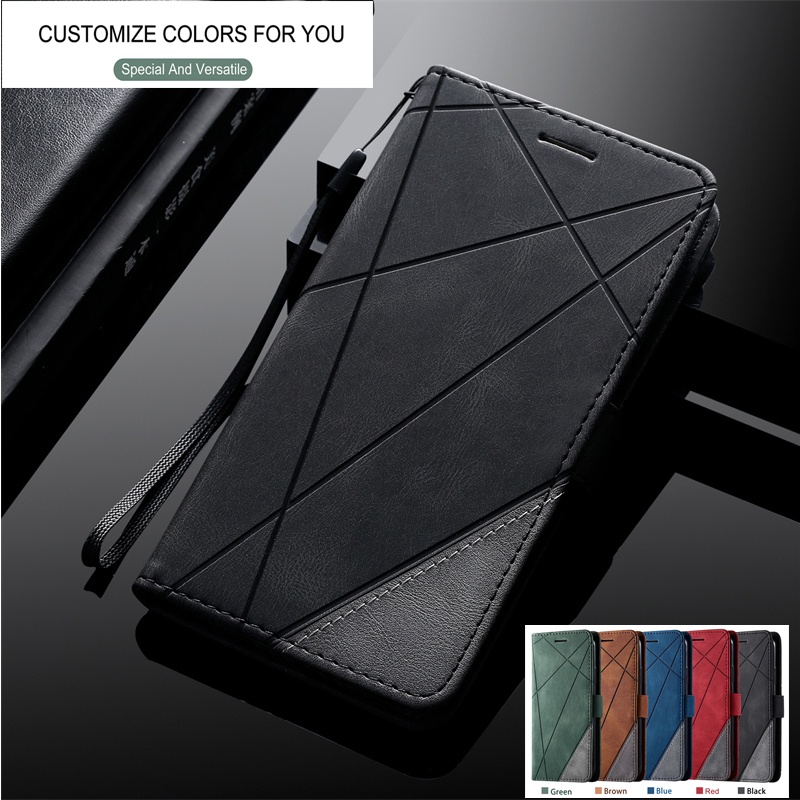 Ốp Điện Thoại Da Từ Tính Dạng Ví Nắp Lật Có Ngăn Đựng Thẻ Cho Samsung Galaxy Note 20 Ultra Note 10 Note 9 Note 8