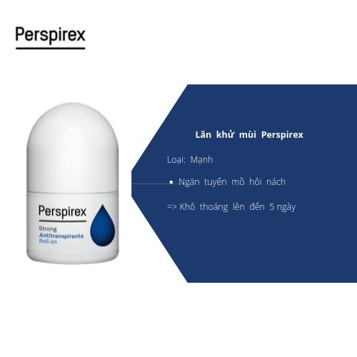 Lăn Khử Mùi Perspirex Cao Cấp 20ml